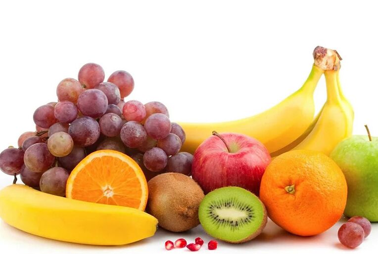 Fruta freskoak dietaren oinarria osatzen duten gotearen agerpenetan